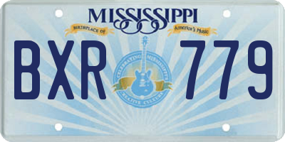 MS license plate BXR779