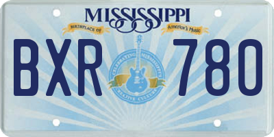 MS license plate BXR780