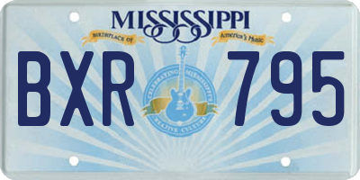 MS license plate BXR795