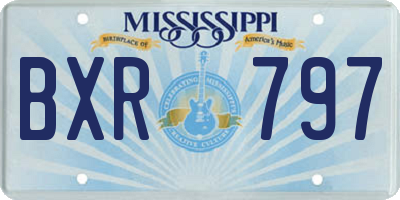 MS license plate BXR797