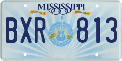 MS license plate BXR813