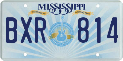 MS license plate BXR814
