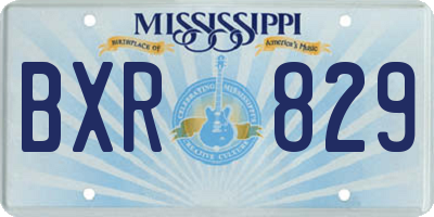 MS license plate BXR829