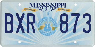 MS license plate BXR873