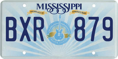 MS license plate BXR879
