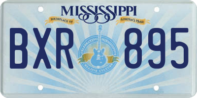 MS license plate BXR895