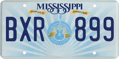 MS license plate BXR899