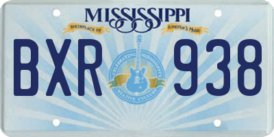 MS license plate BXR938