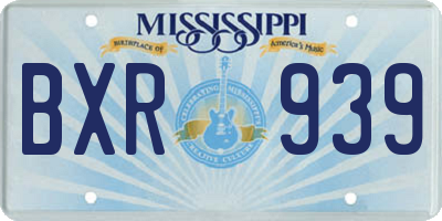 MS license plate BXR939