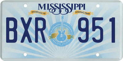 MS license plate BXR951