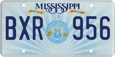 MS license plate BXR956