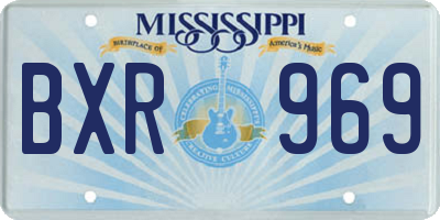 MS license plate BXR969