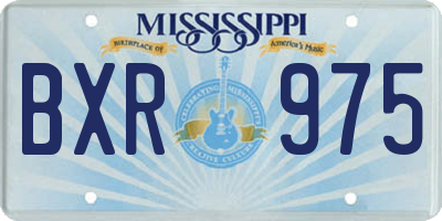 MS license plate BXR975