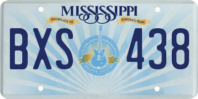 MS license plate BXS438