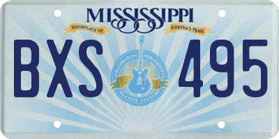MS license plate BXS495