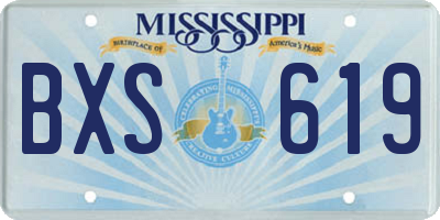 MS license plate BXS619