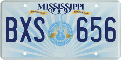 MS license plate BXS656