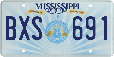MS license plate BXS691