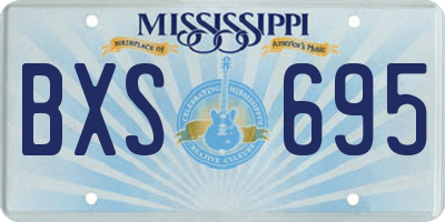 MS license plate BXS695