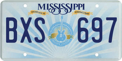 MS license plate BXS697