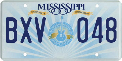 MS license plate BXV048