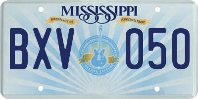 MS license plate BXV050