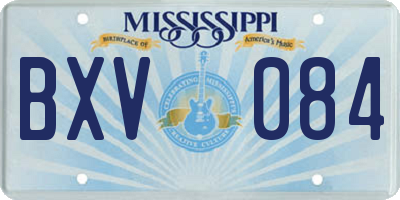 MS license plate BXV084