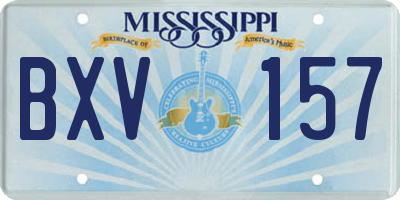 MS license plate BXV157