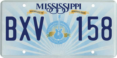 MS license plate BXV158