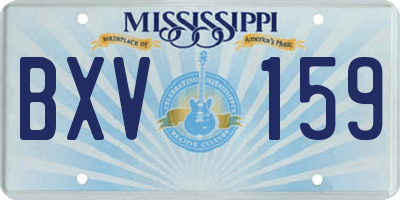 MS license plate BXV159