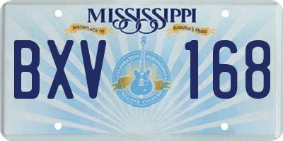MS license plate BXV168