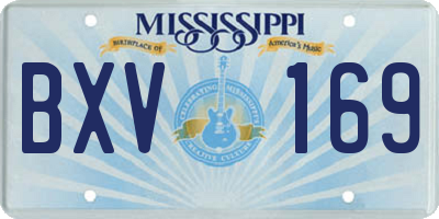 MS license plate BXV169