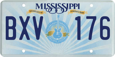 MS license plate BXV176