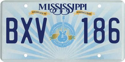 MS license plate BXV186
