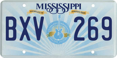 MS license plate BXV269