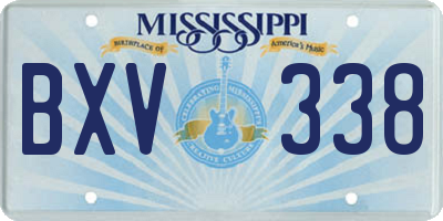 MS license plate BXV338