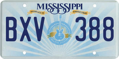 MS license plate BXV388