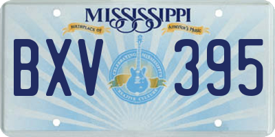 MS license plate BXV395
