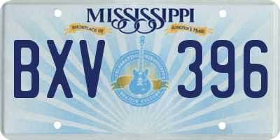 MS license plate BXV396