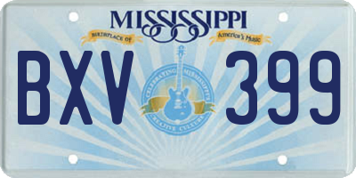 MS license plate BXV399