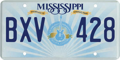 MS license plate BXV428