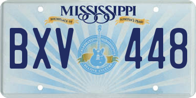 MS license plate BXV448