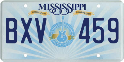 MS license plate BXV459