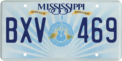 MS license plate BXV469