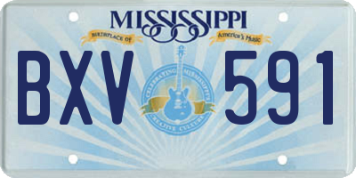 MS license plate BXV591