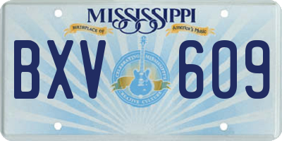 MS license plate BXV609