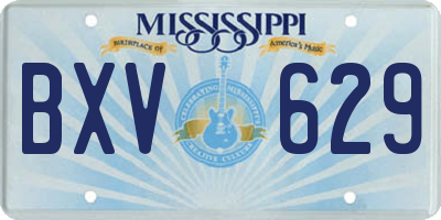 MS license plate BXV629