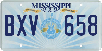 MS license plate BXV658