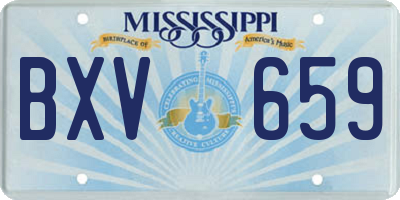 MS license plate BXV659