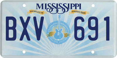MS license plate BXV691